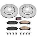 PowerStop Genuine Geomet Coated Rotor and Low-Dust Ceramic Brake Pad Kit