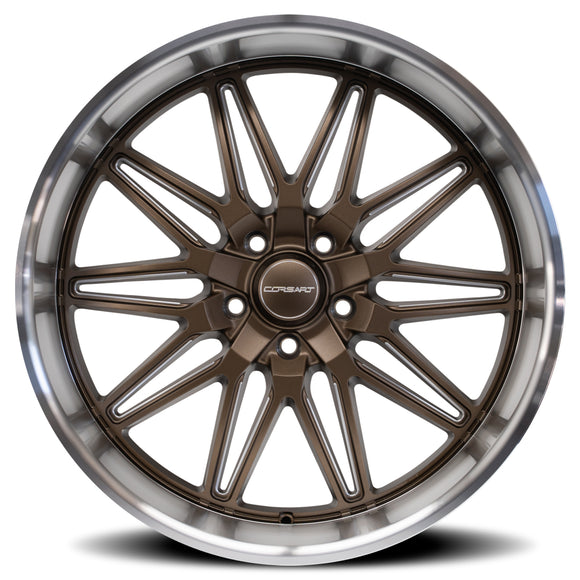22x10.5 Corsart Alcatraz Matte Bronze Milled 5x127 5x5 ET0 Wheel