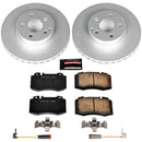 PowerStop Genuine Geomet Coated Rotor and Carbon-Fiber Ceramic Brake Pad Kit