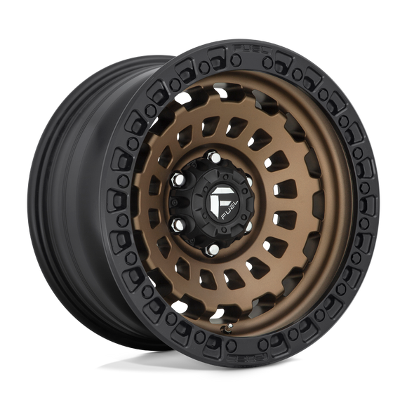 20x9 Fuel Off-Road D634 Zephyr Matte Bronze Black Bead Ring 5x127 ET20 Wheel