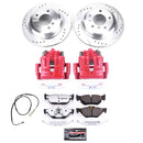 PowerStop Z26 Street Performance Ceramic Brake Pad, Drilled Slotted Rotor, and C