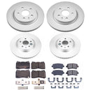 PowerStop Genuine Geomet Coated Rotor and Low-Dust Ceramic Brake Pad Kit