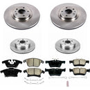 PowerStop OE Stock Replacement Low-Dust Ceramic Brake Pad and Rotor Kit