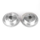 PowerStop Evolution Drilled Slotted Rotors Pair Rear For Chevrolet Blazer