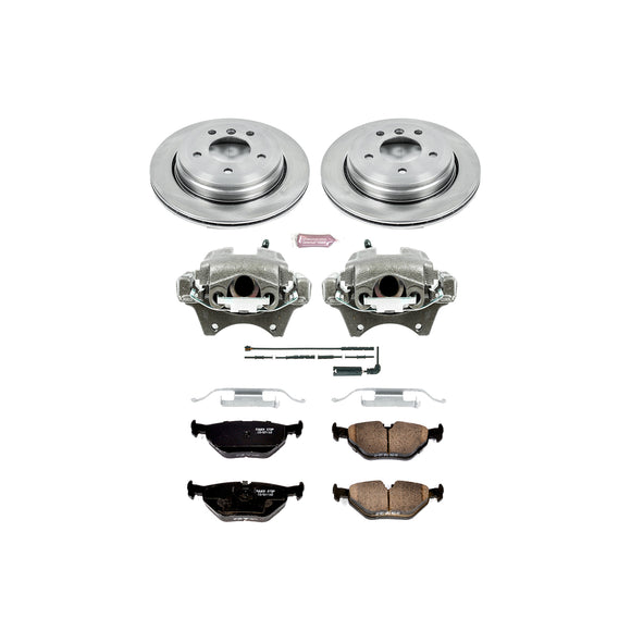 PowerStop OE Stock Replacement Low-Dust Ceramic Brake Pad, Rotor and Caliper Kit