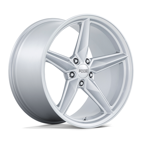 20X11 Foose 1PC F174 CF8 Gloss Silver 5X120 ET43 Wheel Rim