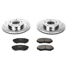 PowerStop Z23 Daily Driver Carbon-Fiber Ceramic Brake Pad and Drilled & Slotted