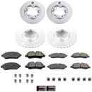 PowerStop Genuine Geomet Coated Rotor and Low-Dust Ceramic Brake Pad Kit