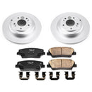 PowerStop Genuine Geomet Coated Rotor and Low-Dust Ceramic Brake Pad Kit