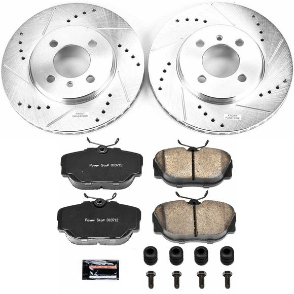 PowerStop Z23 Daily Driver Carbon-Fiber Ceramic Brake Pad and Drilled & Slotted