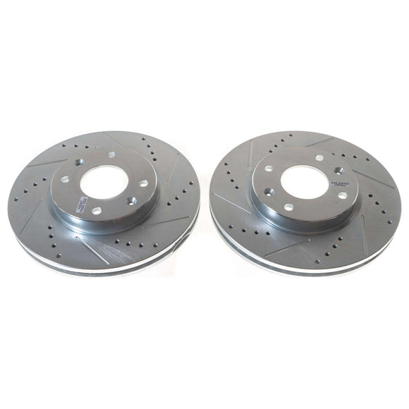 PowerStop Evolution Performance Drilled, Slotted & Plated Brake Rotor Pair
