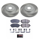 PowerStop Semi-Coated Rotor and Low-Dust Ceramic Brake Pad Kit