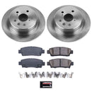 PowerStop OE Stock Replacement Low-Dust Ceramic Brake Pad and Rotor Kit