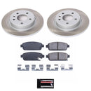 PowerStop Semi-Coated Rotor and Low-Dust Ceramic Brake Pad Kit