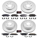 PowerStop Genuine Geomet Coated Rotor and Low-Dust Ceramic Brake Pad Kit