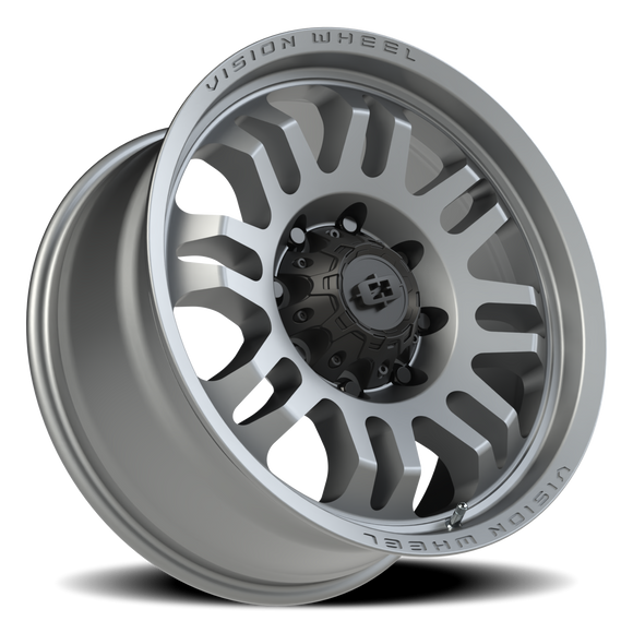 20x9.5 Vision 409 Inferno Gray Wheel 8x180 ET12 CB124.1