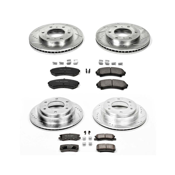 PowerStop Z23 Daily Driver Carbon-Fiber Ceramic Brake Pad and Drilled & Slotted