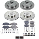 PowerStop OE Stock Replacement Low-Dust Ceramic Brake Pad and Rotor Kit