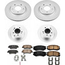 PowerStop Genuine Geomet Coated Rotor and Low-Dust Ceramic Brake Pad Kit