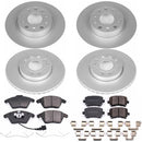 PowerStop Genuine Geomet Coated Rotor and Carbon-Fiber Ceramic Brake Pad Kit
