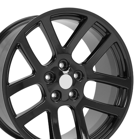 22" Replica Wheel DG51 Fits Dodge RAM Rim 22x10 Black Wheel