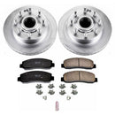 PowerStop Genuine Geomet Coated Rotor and Low-Dust Ceramic Brake Pad Kit