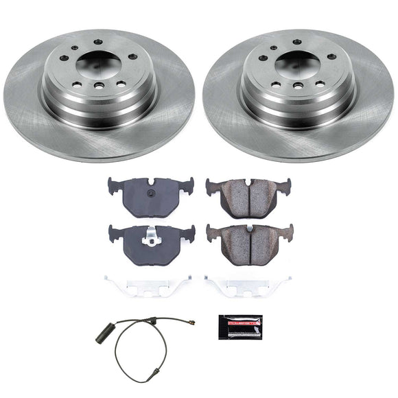 PowerStop OE Stock Replacement Low-Dust Ceramic Brake Pad and Rotor Kit