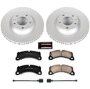 PowerStop Genuine Geomet Coated Rotor and Carbon-Fiber Ceramic Brake Pad Kit