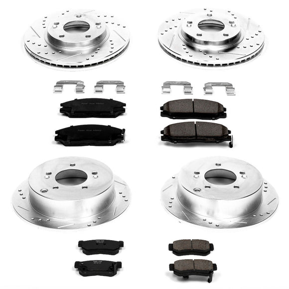 PowerStop Z23 Daily Driver Carbon-Fiber Ceramic Brake Pad and Drilled & Slotted