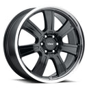 17x8.5 Voxx Turin Gloss Black Mirror Machined Lip 6x127/135 ET39 wheel/rim