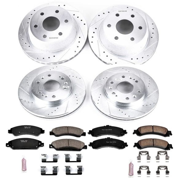 PowerStop Z23 Daily Driver Carbon-Fiber Ceramic Brake Pad and Drilled & Slotted