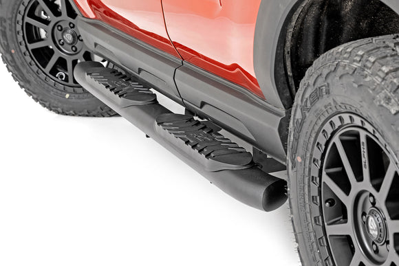 Oval Nerf Steps - Black - Ford Bronco Sport 4WD (2021-2023)