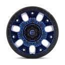 17x9 Fuel Off-Road D827 Traction Dark Blue with Black Ring 5x127 ET1 Wheel