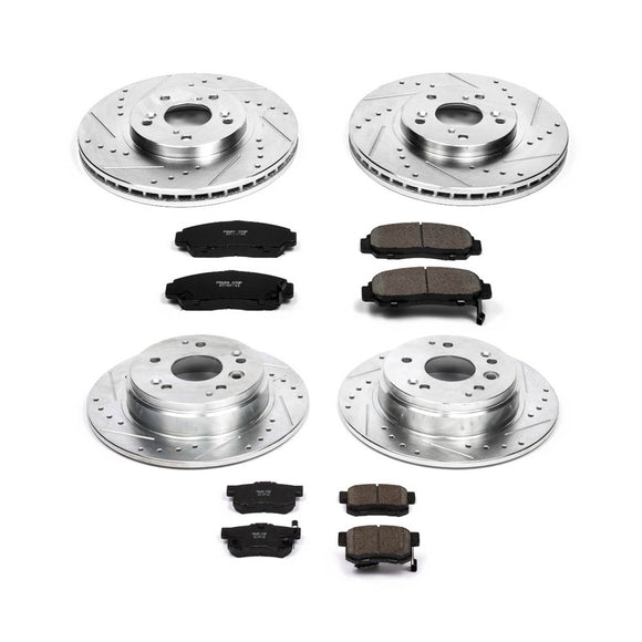 PowerStop Z23 Daily Driver Carbon-Fiber Ceramic Brake Pad and Drilled & Slotted