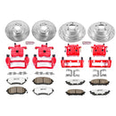PowerStop Z26 Street Performance Ceramic Brake Pad, Drilled Slotted Rotor, and C