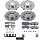 PowerStop OE Stock Replacement Low-Dust Ceramic Brake Pad and Rotor Kit