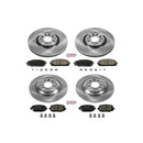 PowerStop OE Stock Replacement Low-Dust Ceramic Brake Pad and Rotor Kit