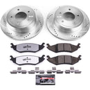 PowerStop Z36 Carbon-Fiber Ceramic Brake Pad with Drilled and Slotted Rotor Kit