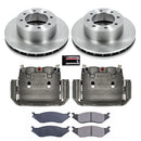 PowerStop OE Stock Replacement Low-Dust Ceramic Brake Pad, Rotor and Caliper Kit