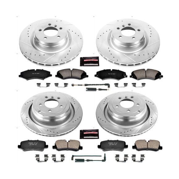 PowerStop Z23 Daily Driver Carbon-Fiber Ceramic Brake Pad and Drilled & Slotted