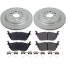 PowerStop Genuine Geomet Coated Rotor and Low-Dust Ceramic Brake Pad Kit
