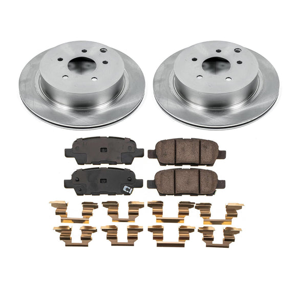 PowerStop OE Stock Replacement Low-Dust Ceramic Brake Pad and Rotor Kit