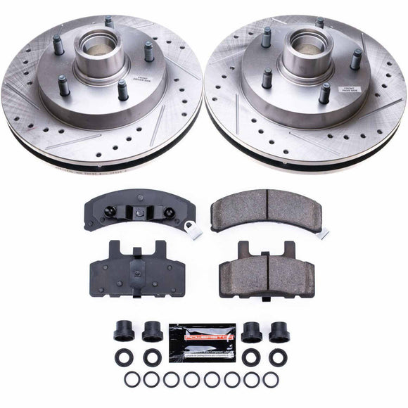 PowerStop Z23 Daily Driver Carbon-Fiber Ceramic Brake Pad and Drilled & Slotted