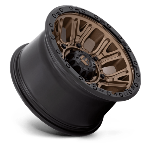 17x9 Fuel Off-Road D826 Traction Matte Bronze Black Ring 6x139.7 ET-12 Wheel
