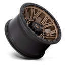 17x9 Fuel Off-Road D826 Traction Matte Bronze Black Ring 6x139.7 ET-12 Wheel