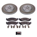 PowerStop Semi-Coated Rotor and Low-Dust Ceramic Brake Pad Kit