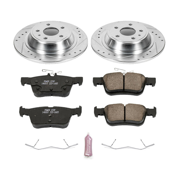 PowerStop Z23 Daily Driver Carbon-Fiber Ceramic Brake Pad and Drilled & Slotted