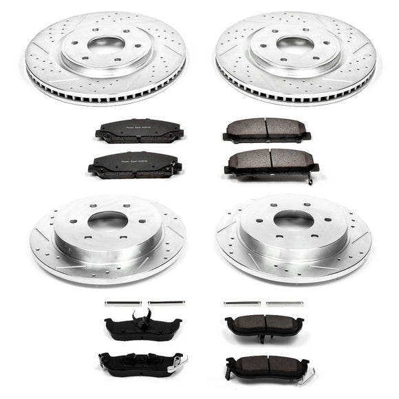 PowerStop Z23 Daily Driver Carbon-Fiber Ceramic Brake Pad and Drilled & Slotted