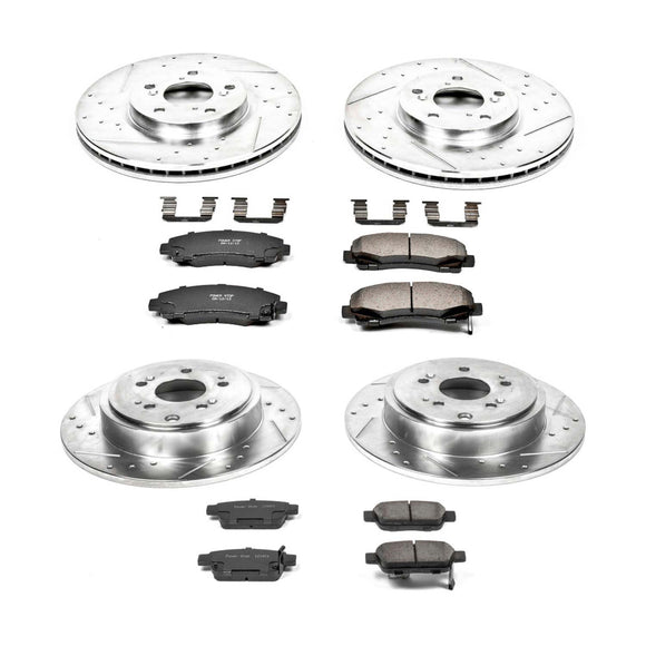 PowerStop Z23 Daily Driver Carbon-Fiber Ceramic Brake Pad and Drilled & Slotted