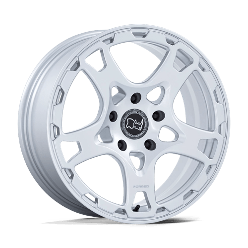 18X8 Black Rhino Klaue Silver 5X130 ET20 Wheel Rim